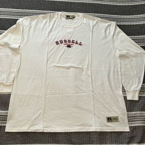 Russell Athletic Classic White Long Sleeve Tee